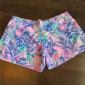 Lilly Pulitzer Pink and Blue Floral Shorts